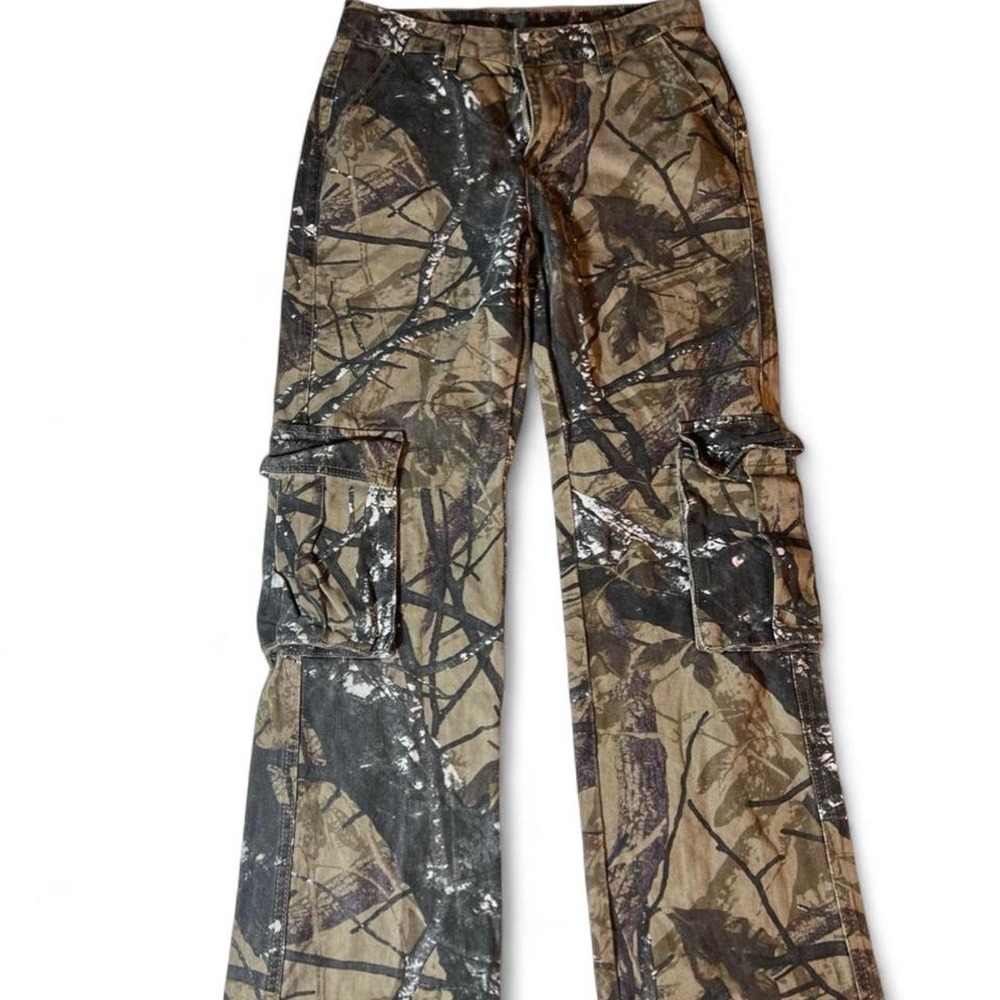 SHEIN camo cargo pants with sequins in XS